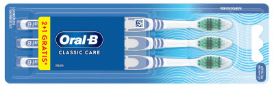 Oral-B Brosse à dents CLASSIC CARE 35, medium, pack 2+1