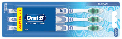 Oral-B Brosse à dents CLASSIC CARE 35, medium, pack 2+1