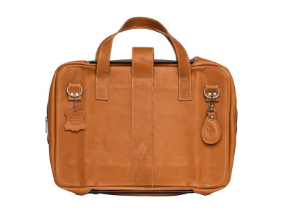 R-Go Tools : VIVA LAPTOP BAG 15.6IN BROWN - FULL GRAIN LEATHER BROWN