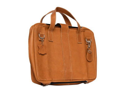 R-Go Tools : VIVA LAPTOP BAG 15.6IN BROWN - FULL GRAIN LEATHER BROWN