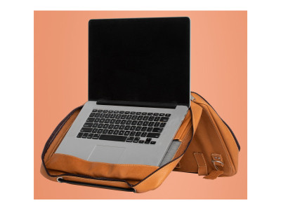 R-Go Tools : VIVA LAPTOP BAG 15.6IN BROWN - FULL GRAIN LEATHER BROWN