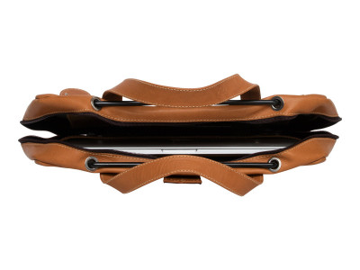 R-Go Tools : VIVA LAPTOP BAG 15.6IN BROWN - FULL GRAIN LEATHER BROWN