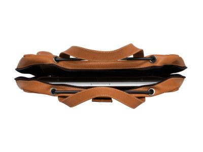 R-Go Tools : VIVA LAPTOP BAG 15.6IN BROWN - FULL GRAIN LEATHER BROWN