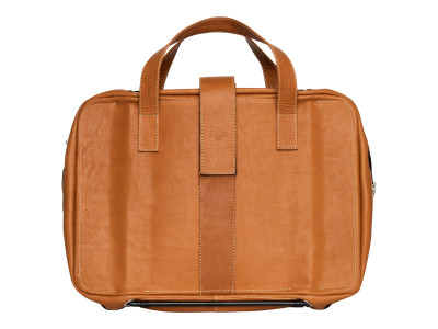 R-Go Tools : VIVA LAPTOP BAG 15.6IN BROWN - FULL GRAIN LEATHER BROWN