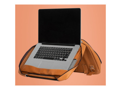 R-Go Tools : VIVA LAPTOP BAG 15.6IN BROWN - FULL GRAIN LEATHER BROWN