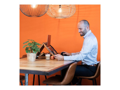 R-Go Tools : VIVA LAPTOP BAG 15.6IN BROWN - FULL GRAIN LEATHER BROWN