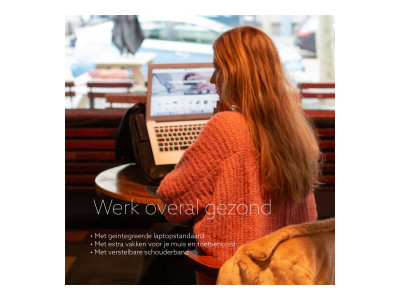 R-Go Tools : VIVA LAPTOP BAG 15.6IN BROWN - FULL GRAIN LEATHER BROWN