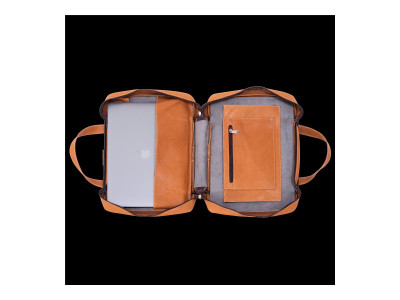 R-Go Tools : VIVA LAPTOP BAG 15.6IN BROWN - FULL GRAIN LEATHER BROWN