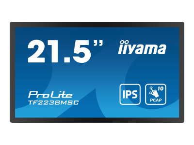 Iiyama : 21.5IN BONDED PCAP BEZEL FREE 10P TOUCH avec ANTI-FINGERPRINT