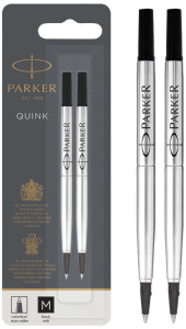 PARKER Recharge pour rollerball QUINK, 0,7 mm, blister, bleu