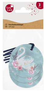 SUSY CARD Etiquette cadeau rond 