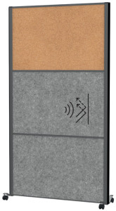 MAUL Système de cloison MAULconnecto, 2x acoustique /