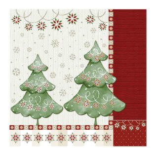 PAPSTAR Serviette à motif de Noël 