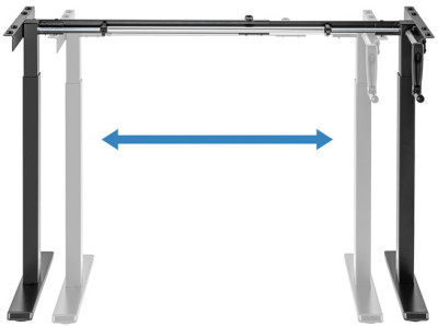 LogiLink Piètement de bureau,hauteur réglable manuellement