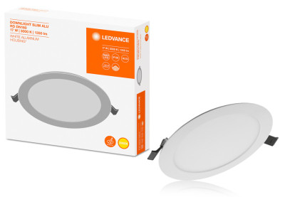 LEDVANCE Lampe LED encastrée DOWNLIGHT SLIM ALU, 17W, 3000K