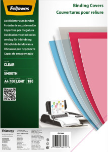 Fellowes Deckblatt, DIN A4, PET, transparent, 0,20 mm
