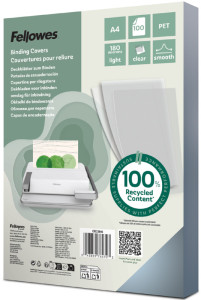 Fellowes Deckblatt, DIN A4, PET, transparent, 0,25 mm