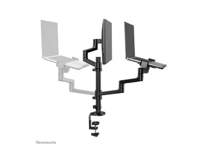 Neomounts : NEOMOUNTS LAPTOP + SCREEN DESK MOUNT (CLAMP+GROMMET)