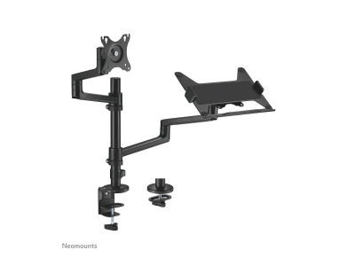 Neomounts : NEOMOUNTS LAPTOP + SCREEN DESK MOUNT (CLAMP+GROMMET)