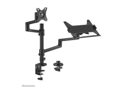 Neomounts : NEOMOUNTS LAPTOP + SCREEN DESK MOUNT (CLAMP+GROMMET)