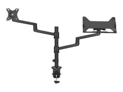 Neomounts : NEOMOUNTS LAPTOP + SCREEN DESK MOUNT (CLAMP+GROMMET)