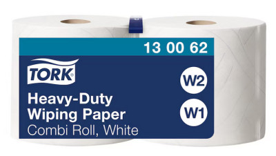 Rouleau de nettoyage multi-usages TORK, 2 plis, blanc, 170 m - Extra résistant