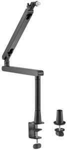 LogiLink Bras de microphone professionnel Boom, noir