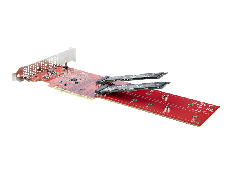 Startech : PCIE M.2 ADAPTER - PCIE X8X16 TO DUAL NVME M.2 SSD