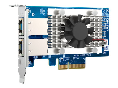 Qnap : 2PORT BASET 10GBE NW EXP card LOWPROFILE FORMFACTOR PCIEGEN3X4
