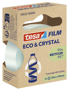 tesa Film ruban adhésif ECO & CRYSTAL, 19 mm x 33 m