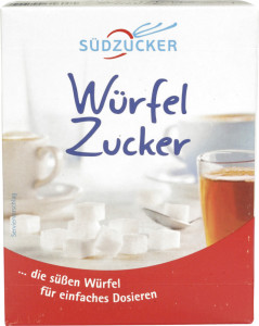 SÜDZÜCKER Sucre en morceaux, boîte de 500 g