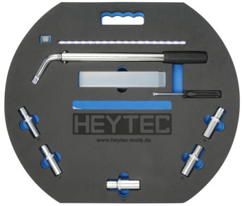 HEYTEC Kit démontage de roues, équipé, 8 pièces