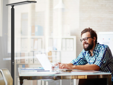 Lampadaire LED Hansa « Larimar », hauteur : 1 997 mm, noir