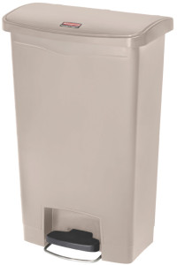 Rubbermaid Collecteur à pédale Slim Jim, 50 litres, gris