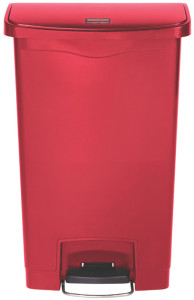 Rubbermaid Collecteur à pédale Slim Jim, 50 litres, gris