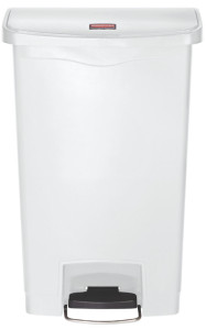 Rubbermaid Collecteur à pédale Slim Jim, 50 litres, gris