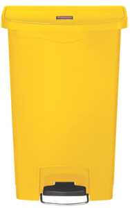 Rubbermaid Collecteur à pédale Slim Jim, 50 litres, gris
