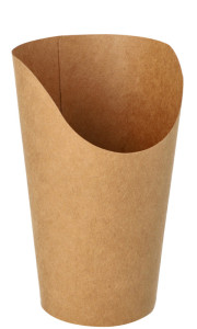 PAPSTAR Wrap-Cup, rund, 590 ml, braun