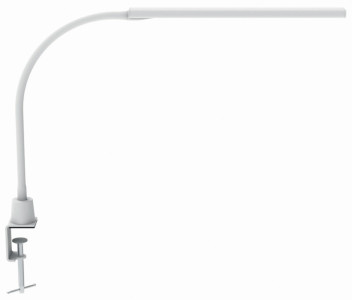 MAUL Lampe de bureau à LED MAULpirro, avec pince, blanc
