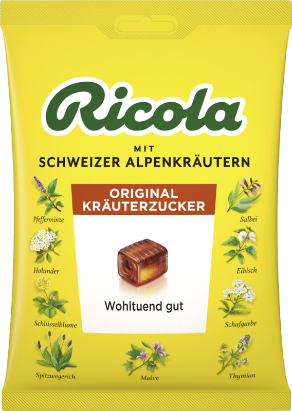 Ricola Bonbon pour la toux ORIGINAL KRÄUTERZUCKER, 75 g