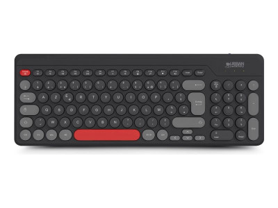 Urban Factory : ONLEE COLOR: FLAT WIRELESS KEYBOARD 2.4GHZ - BLACK/RED/GREY