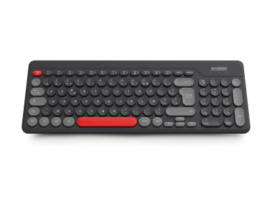 Urban Factory : ONLEE COLOR: FLAT WIRELESS KEYBOARD 2.4GHZ - BLACK/RED/GREY