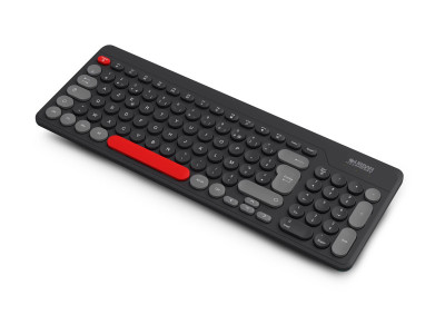Urban Factory : ONLEE COLOR: FLAT WIRELESS KEYBOARD 2.4GHZ - BLACK/RED/GREY