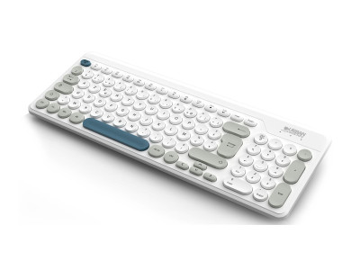 Urban Factory : ONLEE COLOR: FLAT WIRELESS KEYBOARD 2.4GHZ - WHITE/BLUE/GRE