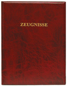 Restposten: ROTH Zeugnisringbuch, Kunststoff, A4, dunkelrot