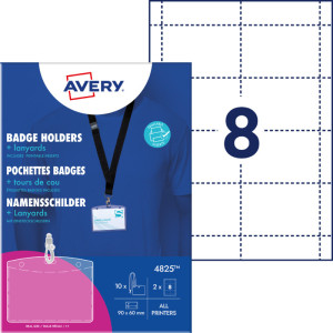 AVERY Porte-badges, 90 x 60 mm, avec tour de cou