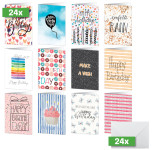 Coffret de cartes d'anniversaire sigel « Joyeux anniversaire », DIN A6 Coffret de cartes d'anniversaire sigel « Joyeux anniversaire », DIN A6