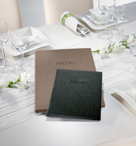 sigel Speisekarten-Mappe MENU, DIN A4, anthrazit, 10er Box