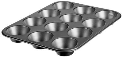 GastroMax Moule à muffins, en acier au carbone, 12 muffins