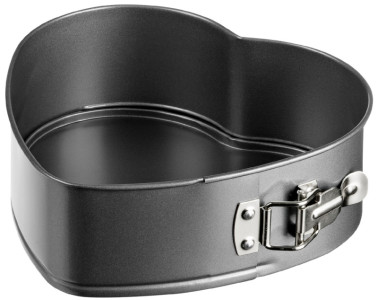 GastroMax Moule à manqué coeur, en acier carbone, gris